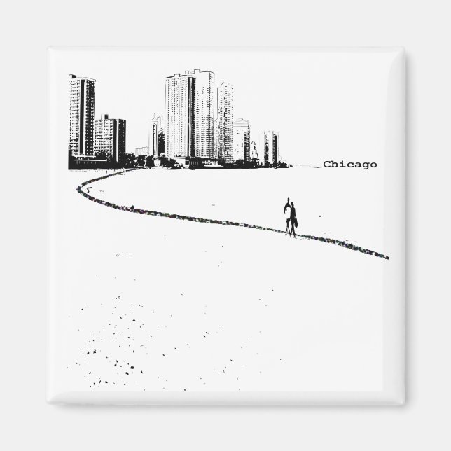 Íman Chicago Amantes VIntage (Frente)