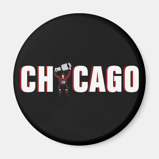 Íman Chicago Blackhawks: Campeões da Copa Stanley (Frente)
