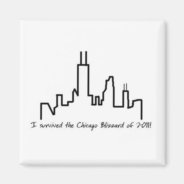 Íman Chicago Blizzard 2011 - Magnet (Frente)