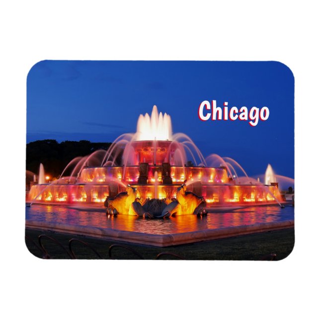 Íman Chicago Buckingham Fountain Magnet (Horizontal)