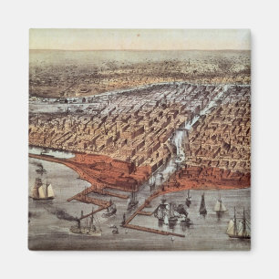 Íman Chicago como era, c.1880