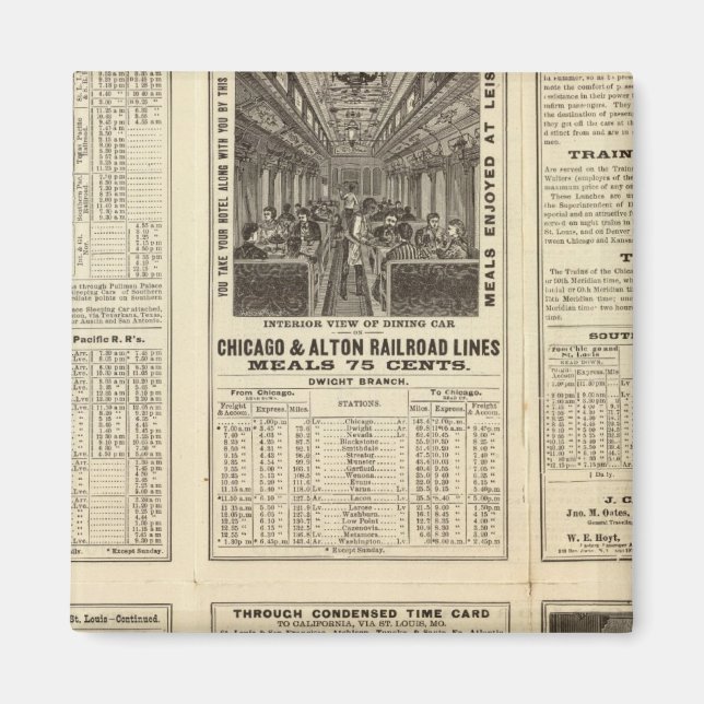 Íman Chicago e Alton Railroad 2 (Frente)