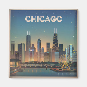 Íman Chicago EUA vintage
