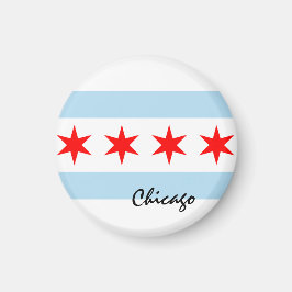 Íman Chicago Flag, City & Illinois State USA / esportes