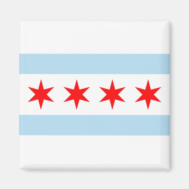 Íman Chicago Flag Magnets (Frente)