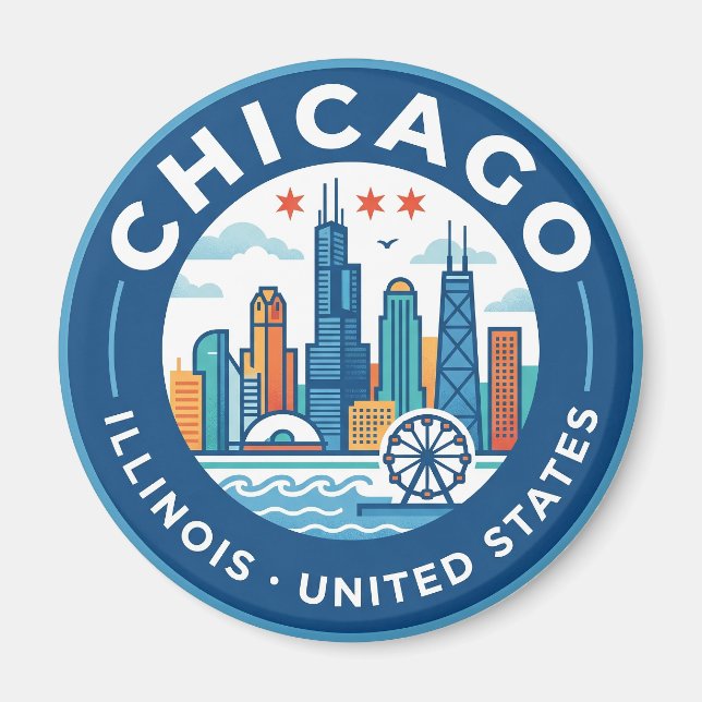 Íman Chicago Illinois (Frente)