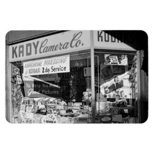 Íman Chicago Illinois Kady Camera Co Store Janela 1950s