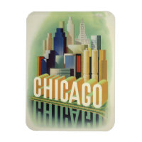 Chicago Illinois Retro Viagens vintage