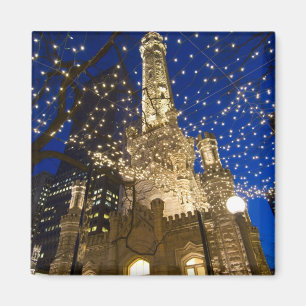 Íman Chicago, Illinois, torre de água velha com feriad