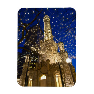 Íman Chicago, Illinois, torre de água velha com feriad