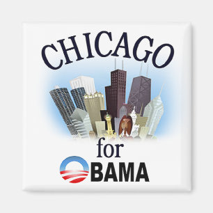 Íman Chicago para Obama Magnet