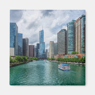 Íman Chicago River e Trump Tower
