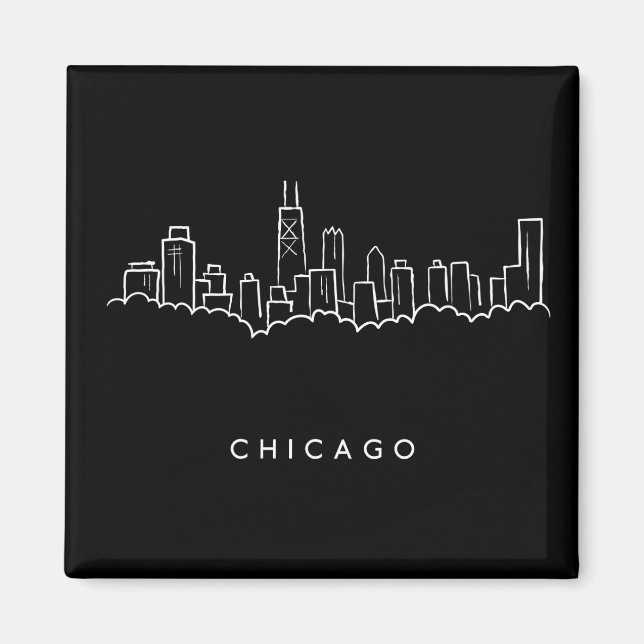 Íman Chicago Skyline (Frente)