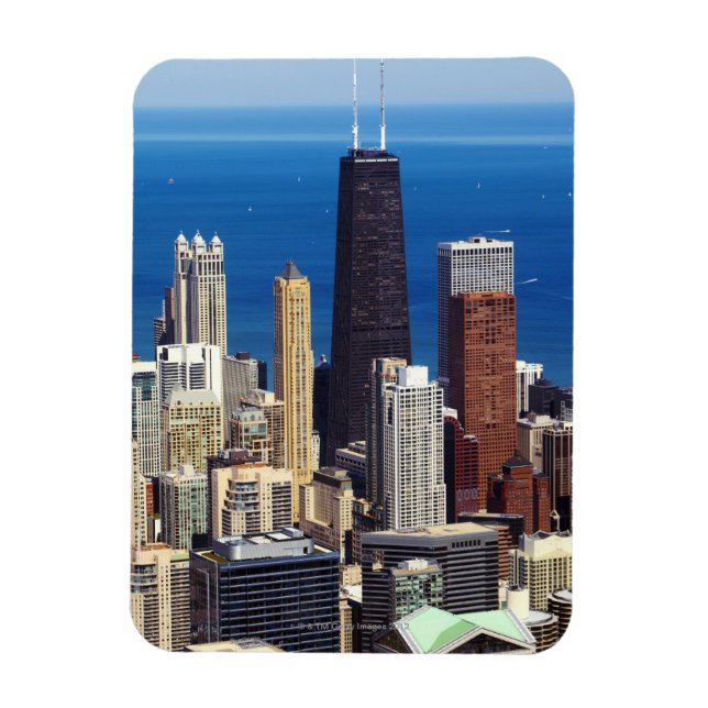 Íman Chicago Skyline e pontos de referência (Vertical)