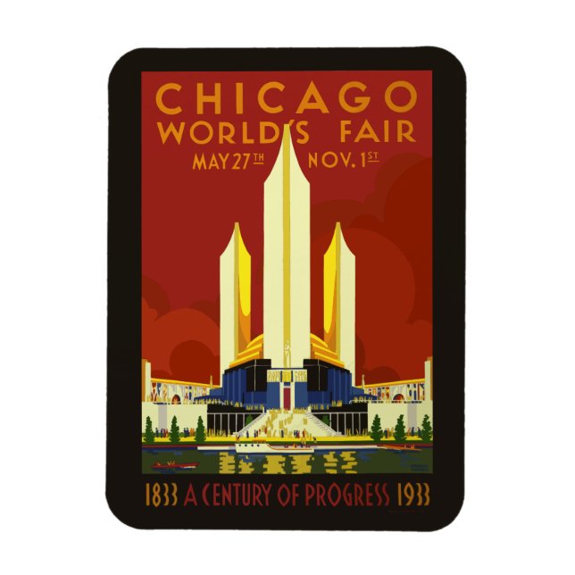 Íman Chicago-Weltausstellung 1933 (Vertical)