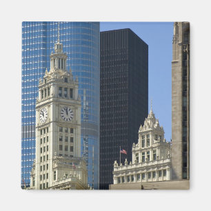 Íman Chicago, Wrigley Building com Trump Hotel &