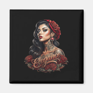 Íman Chicano Chicana La Raza Barrio Tatuagem Art Death 