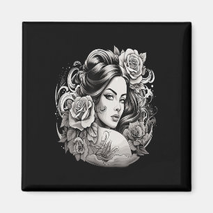 Íman Chicano Chicana La Raza Barrio Tatuagem Art Death