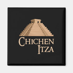 Íman Chichen Itza E Pirâmide Para Verão Arqueológico