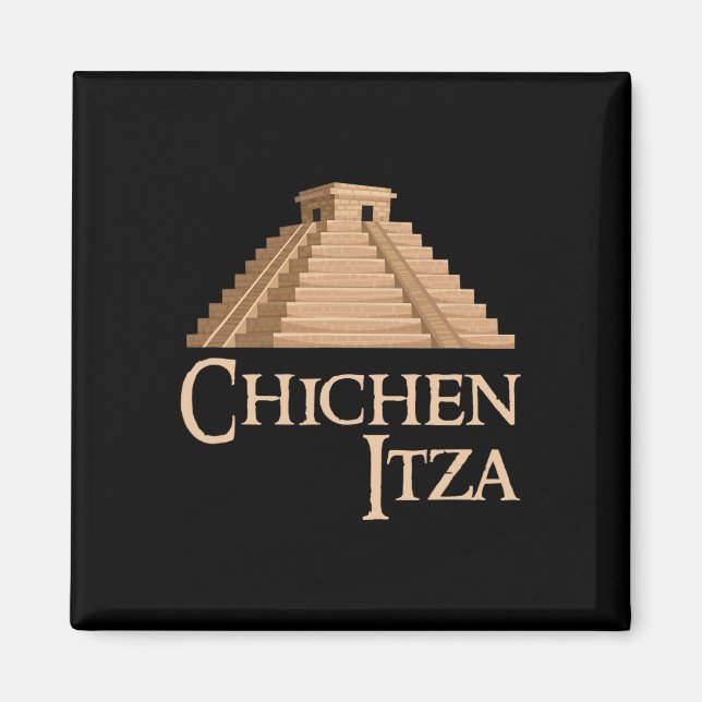 Íman Chichen Itza E Pirâmide Para Verão Arqueológico (Frente)