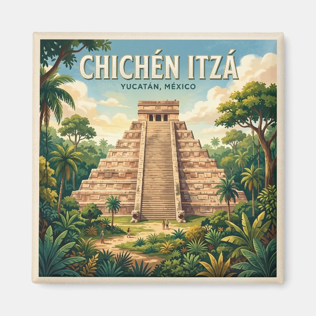 Íman Chichén Itzá México (Frente)