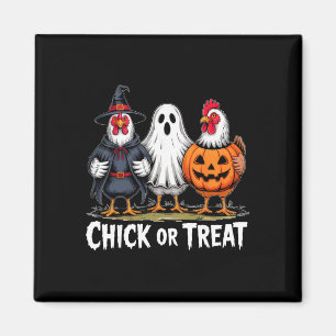 Íman Chick Or Treat Bruxa Assustadora Fantasma Abóbora