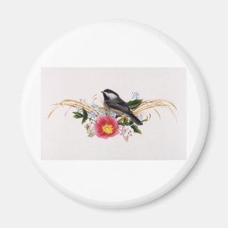 Íman Chickadee Floral