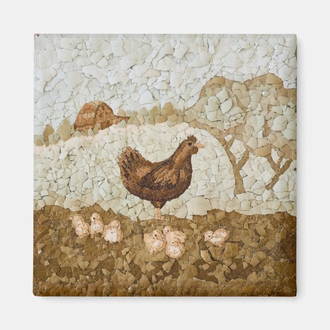 Íman Chicken Farmyard Magnet (Frente)