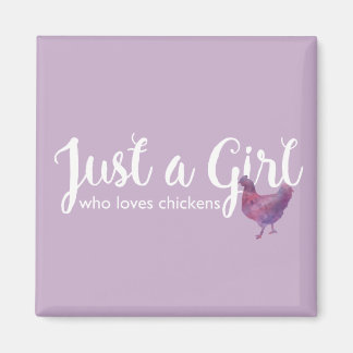 Íman Chicken Love Apenas uma Menina Fickens Magnet