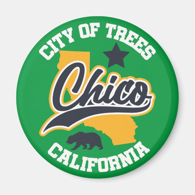 Íman Chico, Califórnia (Frente)
