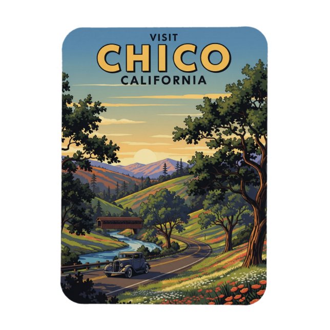 Íman Chico California Viagem (Vertical)
