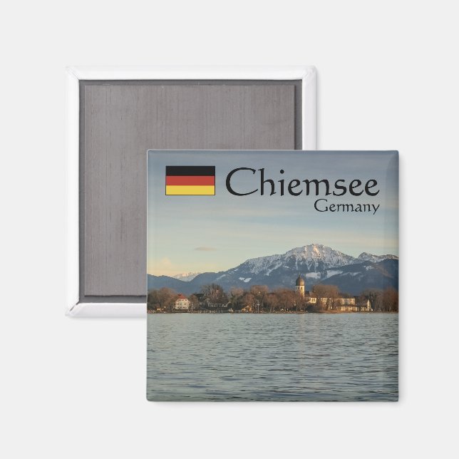 Íman Chiemsee Alemanha Lembrança (Front/Back)