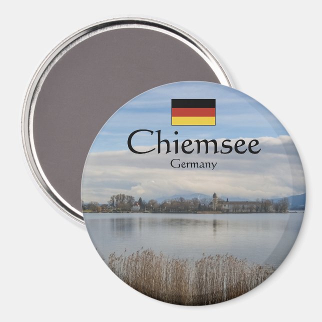 Íman Chiemsee Alemanha Lembrança (Front/Back)