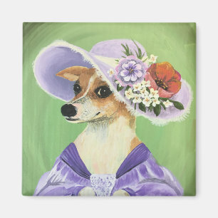 Íman Chihuahua bonito se veste com ímã