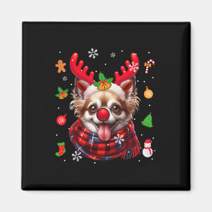 Íman Chihuahua Cosplay Reindeer Proprietário da Figurin