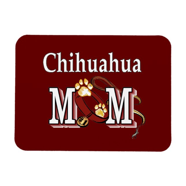Íman Chihuahua Dog Mamãe Gifts (Horizontal)