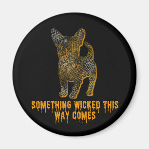 Íman Chihuahua Dog Silhout Diversão Halloween Magnet