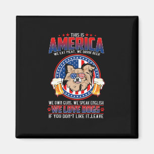 Íman Chihuahua Dog This America 4 De Julho