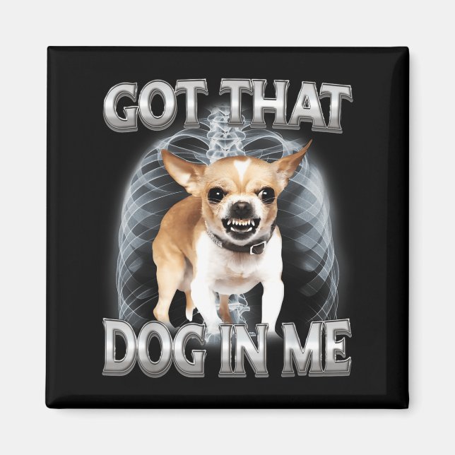 Íman Chihuahua engraçado tem esse cachorro no meme de a (Frente)
