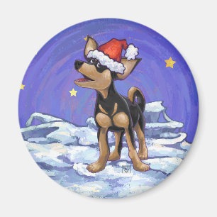 Íman Chihuahua festiva da noite estrelado