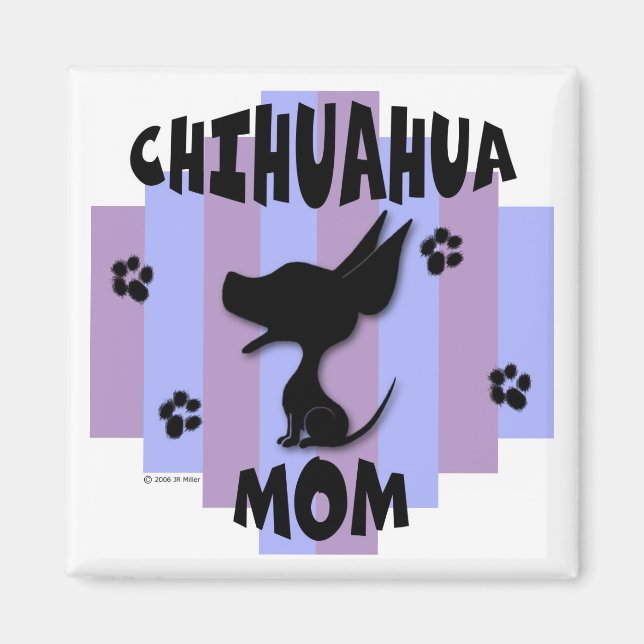 Íman Chihuahua Mãe Magnet (Frente)
