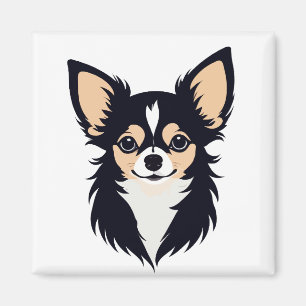 Íman Chihuahua Vetor Art Animal Moderno Gráfico Urbano