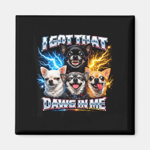 Íman Chihuahua vintage tem cachorro em meninos meninas 
