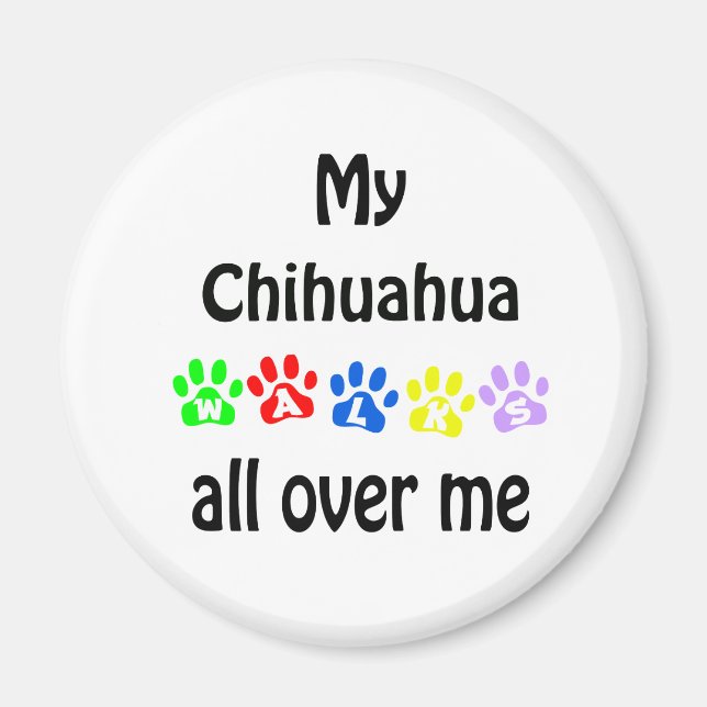 Íman Chihuahua Walks Design (Frente)