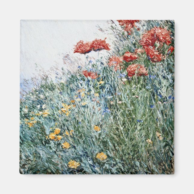 Íman Childe Hassam - Poppies, Appledore (Frente)