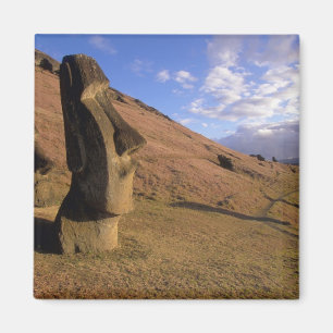 Íman Chile, Ilha de Páscoa. Encosta com Moai