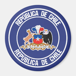 Íman Chile Round Emblem