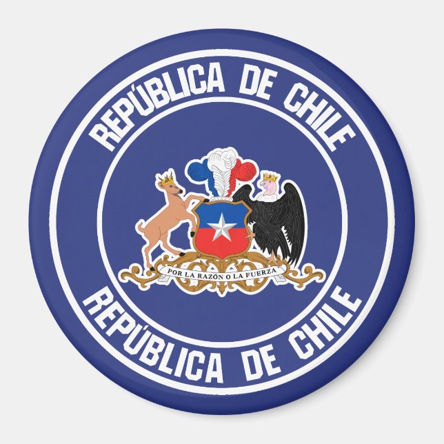 Íman Chile Round Emblem (Frente)