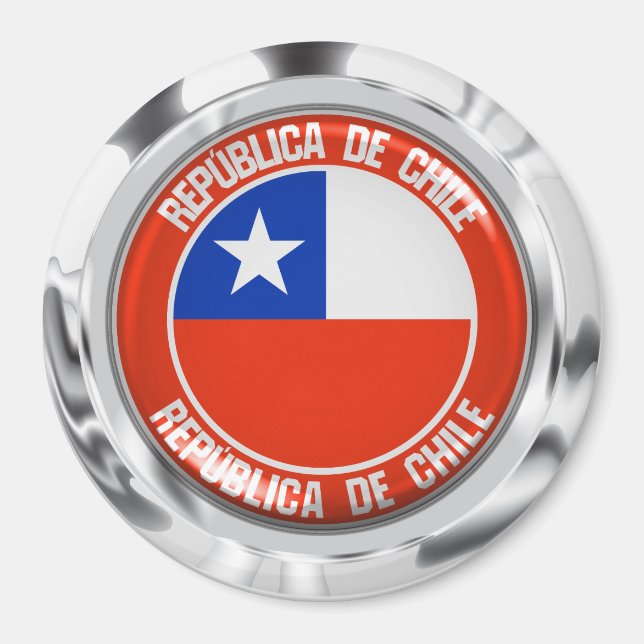 Íman Chile Round Emblem (Frente)