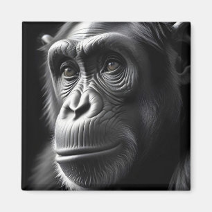 Íman Chimpanzé Vida Selvagem Majestosa Poster